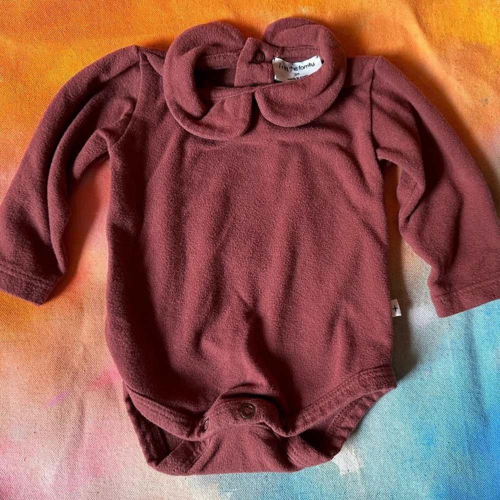 1+ in the Family Peter Pan Collar Onesie